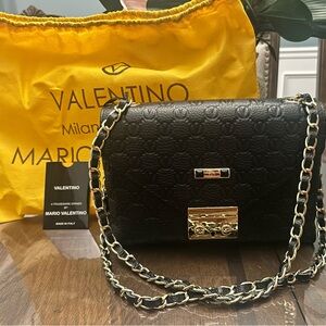 Valentino By Mario Valentino Black Quilted Crossbody Bag